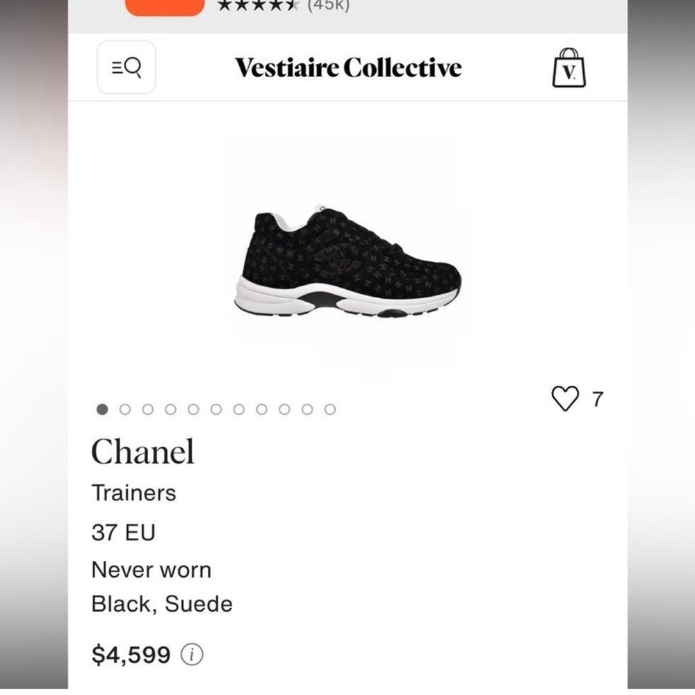 Chanel sneakers size 10./40.5